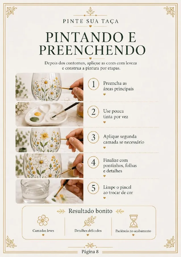 Página do guia prático de pintura da coleção mística e astrológica