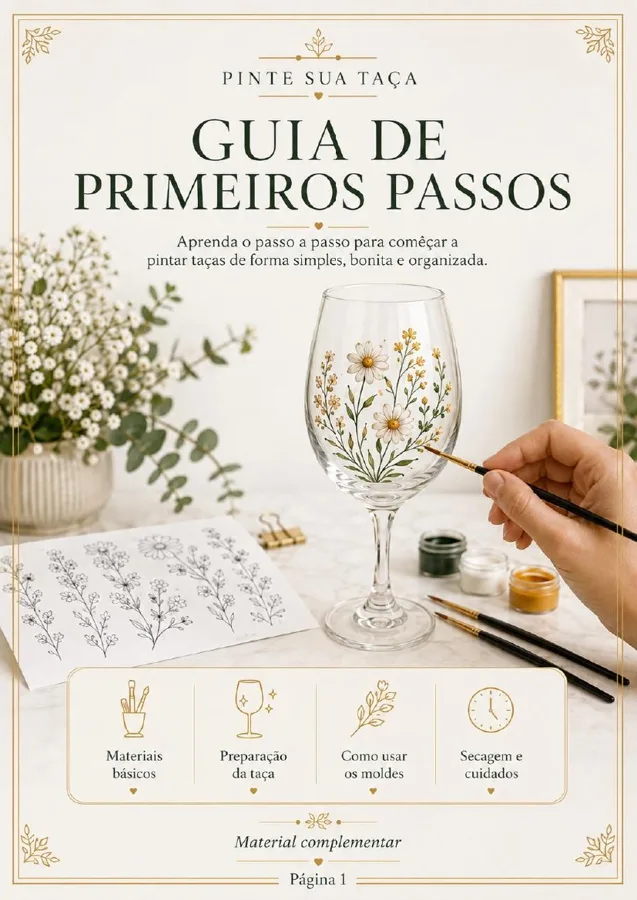 Página do guia prático de pintura da coleção mística e astrológica