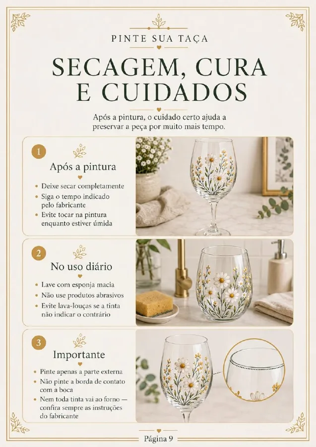 Página do guia prático de pintura da coleção mística e astrológica