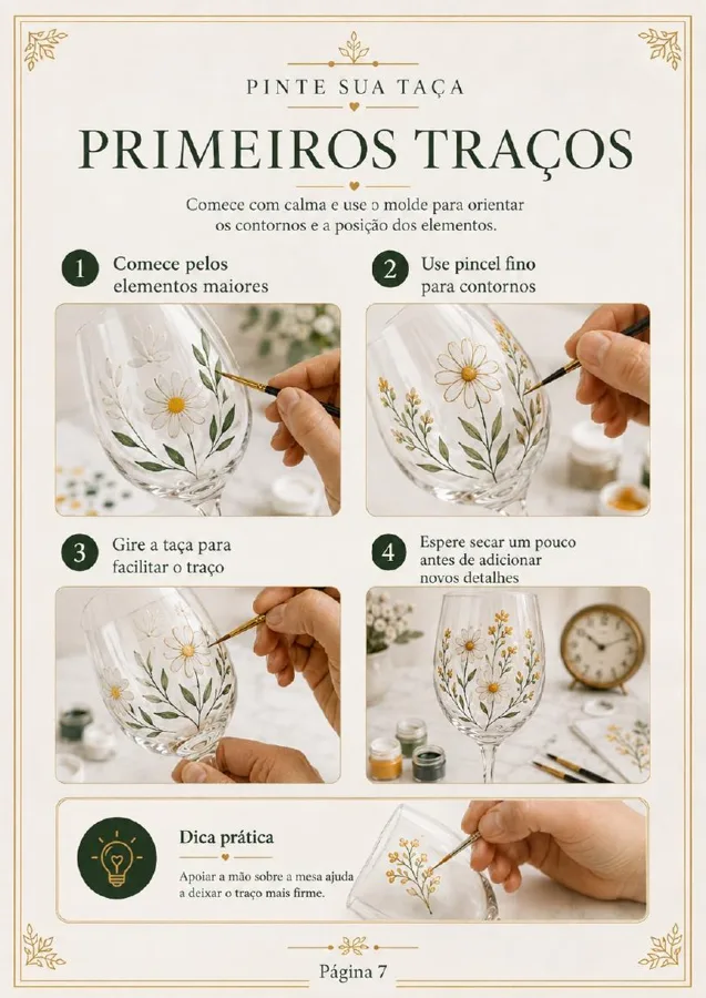 Página do guia prático de pintura da coleção mística e astrológica