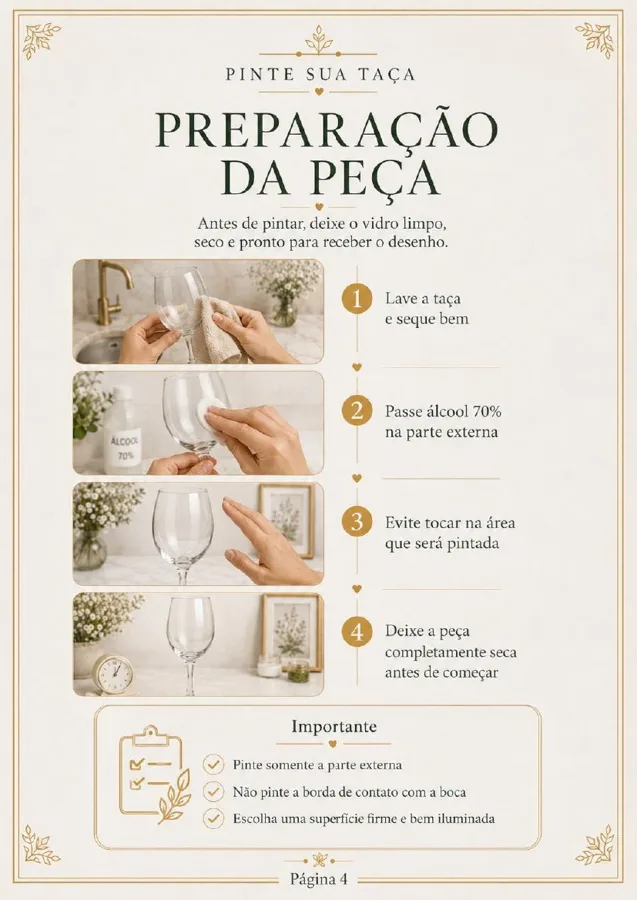 Página do guia prático de pintura da coleção mística e astrológica